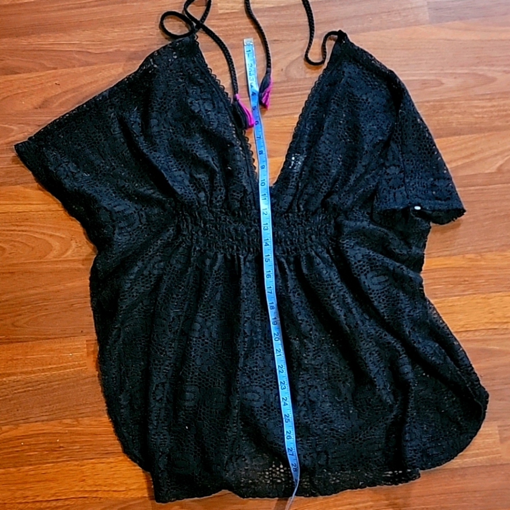 Lace swim cover